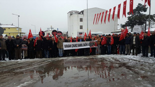 Düzce'de Şehitleri Anma ve Teröre Lanet yürüyüşü