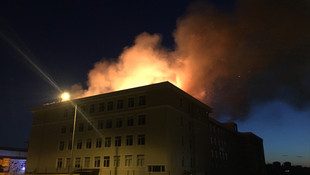 Edirne'de bir okulda yangın çıktı