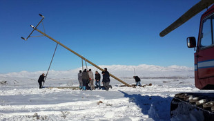 Elektrik arızasına snowtracklı müdahale