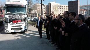 Eskişehir'den Suriye'ye 3 tır yardım malzemesi