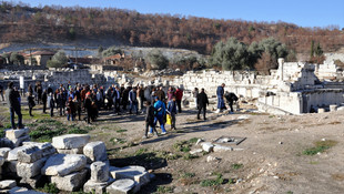 Gazeteciler, Stratonikeia Antik Kenti'ni gezdi