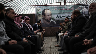 Gazze'de Tunuslu uçak mühendisi için taziye çadırı kuruldu