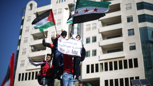 Gazzelilerden Halep'e destek gösterisi