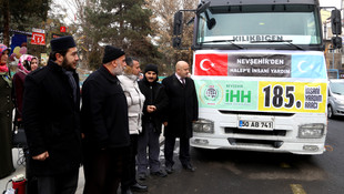 Halep'e 27 ton un yardımı