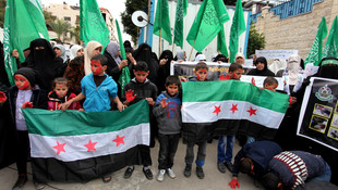 Gazzeli kadınlardan Halep'e destek gösterisi