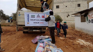 Halepli ailelere insani yardım