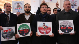 Halep'te sivillere yönelik saldırılara tepki