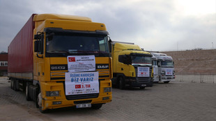 Isparta'dan Halep'e 7 tır yardım