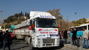 Kahramanmaraş'tan Suriye'ye yardım konvoyu