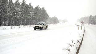Karabük'te kar yağışı