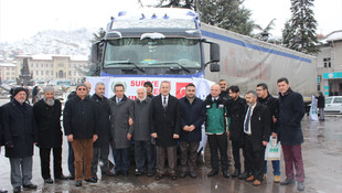 Kastamonu'dan Haleplilere yardım
