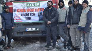 Konya'dan Haleplilere yardım