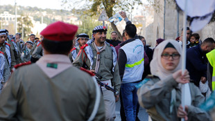 Kudüs sokaklarında Peygamber coşkusu