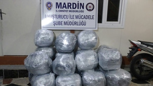 Mardin'de bir otomobilde 198 kilo esrar ele geçirildi