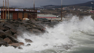 Marmara Denizi'nde fırtına