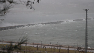 Marmara Denizi'ndeki fırtına