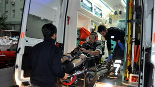 Minibüs şoförünün vurulma anı güvenlik kamerasında