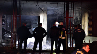 Muğla'da yapı markette yangın