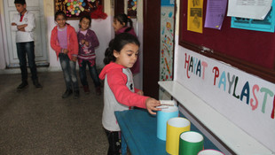 Öğrencilerden Haleplilere yardım