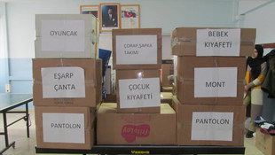 Öğrencilerinden muhtaçlar için yardım kampanyası