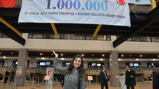 Ordu-Giresun Havalimanı'nda bir milyonuncu yolcu heyecanı