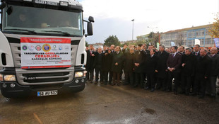 Ordu'dan, Cerablus'a yardım gönderildi