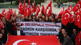 Ordulu muhtarlardan Terörün karşısında, devletimizin yanındayız