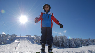 Salda Kayak Merkezi'nde kayak sezonu açıldı