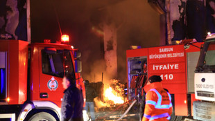 Samsun'da fabrika yangını