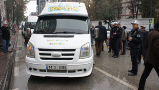 Servisçilerden korsan protestosu