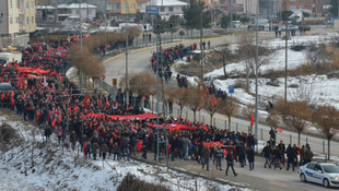 Teröre lanet milli birliğe davet yürüyüşü