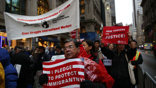 Trump'a Uluslararası Göçmenler Günü'nde protesto