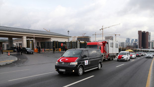 Başkentte teröre lanet konvoyu