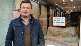 Turgutlu'da dolar bozdurma kampanyasına destek