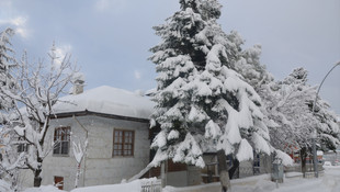 Turizmin başkentinde kar etkili oluyor