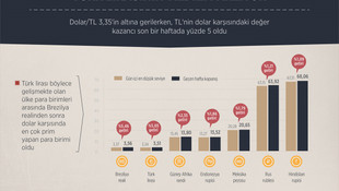 GRAFİKLİ -  Türk lirasının yıldızı parlıyor