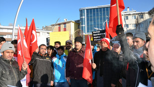 Türkiye ve Halep'teki saldırılara protesto