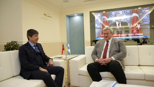 Ukrayna Büyükelçisi Sybiha'dan Başkan Türel'e ziyaret