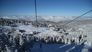 Uludağ'da kar manzaraları