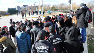 Üniversite önündeki trafik kazası