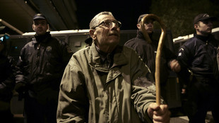 Yunanistan'da emeklilerden protesto