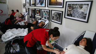 Anadolu Ajansı personelinden kan bağışı