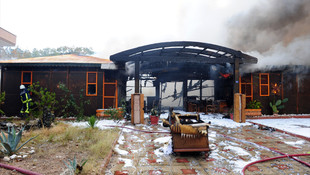 Antalyada hamamda yangın