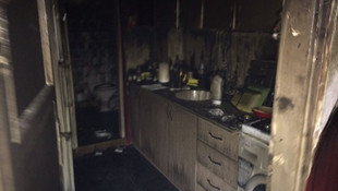 Balıkesir'de ev yangını