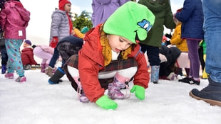 Bodrum'da çocuklara karne hediyesi kar oldu