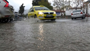 Bodrum'da sağanak ve dolu
