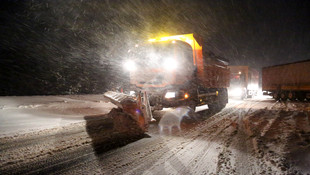 Bolu'da ulaşıma kar engeli