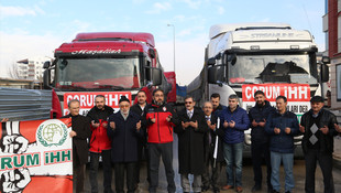 Çorum'da Haleplilere 125 ton yardım