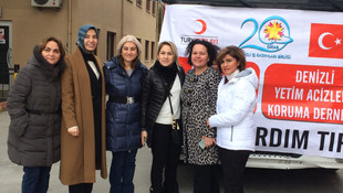 Denizlili iş kadınlarından Halep'e yardım