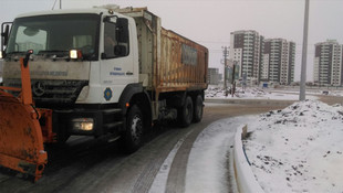 Diyarbakır'da karla mücadele